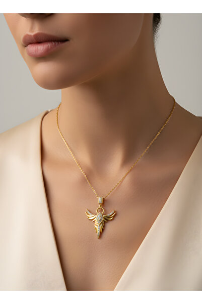 TURBİJ قلادة فينيكس من الفولاذ