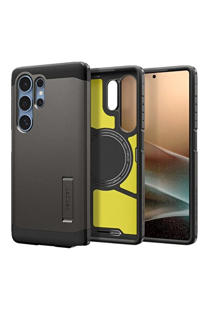 Spigen Carcasă pentru Samsung Galaxy S25 Ultra, antișoc, rezistentă - gri