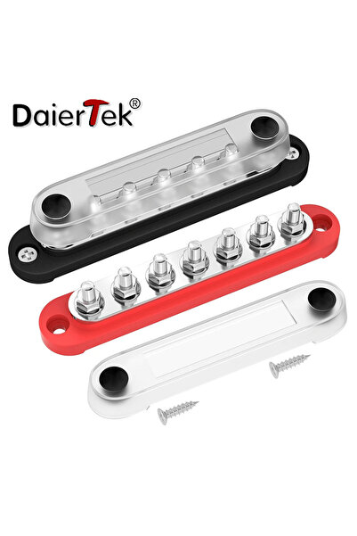 Choice كتلة طرفية لقضيب توصيل البطارية من DaierTek 12 فولت بحري 7 × 1/4 بوصة ...