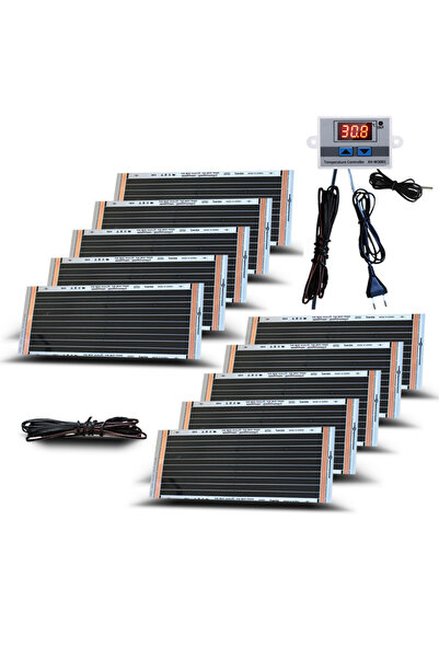 MULTİ SAN MULTİSANAYİ 25x50 cm Karbon Isıtıcı Film Termostatlı ve Keçeli Seçe...