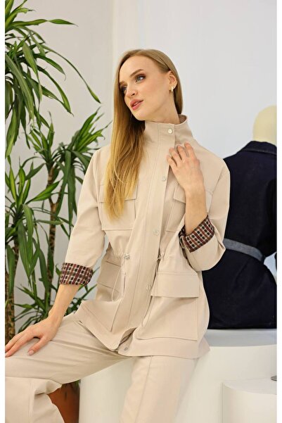 Womengrom Hayal Tiffany Plaid Lined Trench Coat