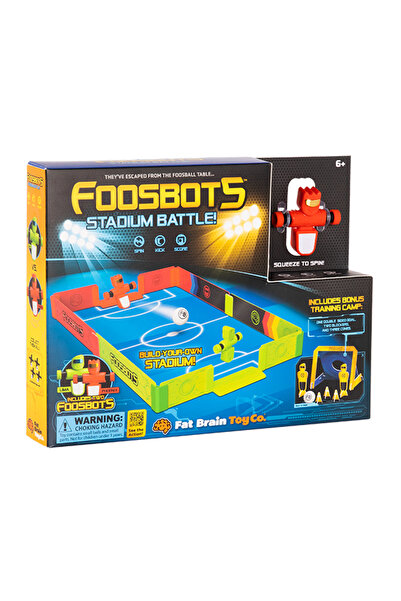 Fat Brain Toys Foosbots – Competition set with stadium and soccer robots