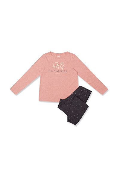 Henderson Women's Classic Pajama Set Long Sleeve & Jogger Pants Trousers Elegant Pattern | Glam