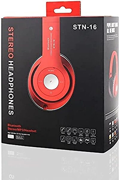 Generic STN-16 Hifi Stereo Bluetooth Headset with FM Wireless Headphones Support SD Cards MP3 Audifonos