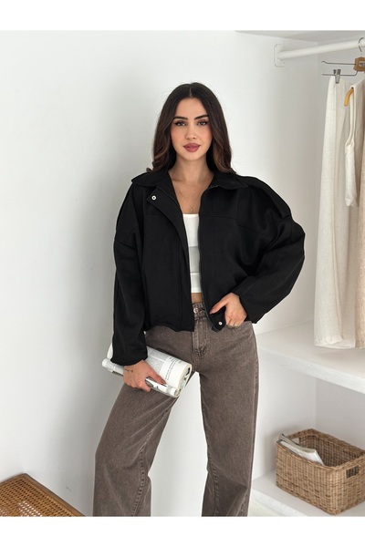 b buhari bykoc سترة من جلد الغزال بومبر