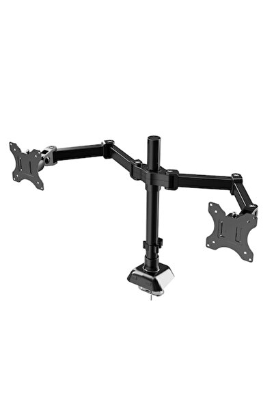 amXea M17 Dual Monitor Desk Mount, Black — for 13"-32" monitors, up to 7 kg per arm, 2 adjustable