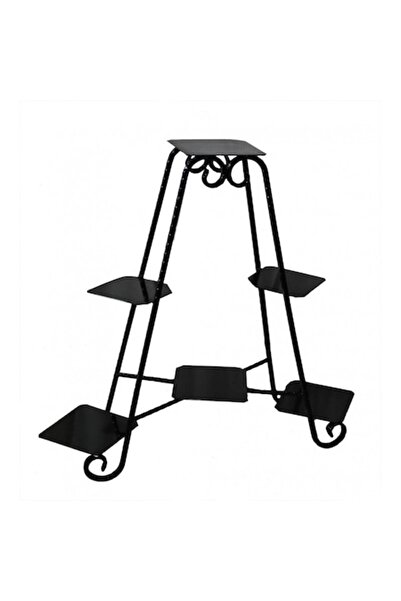 METALDESIGN Suport pentru 6 ghivece de flori din fier forjat