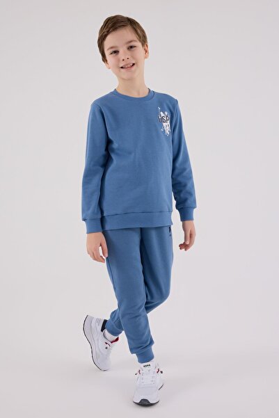 U.S. Polo Assn. Boys' Tracksuit Set Three Yarns Without Shardon