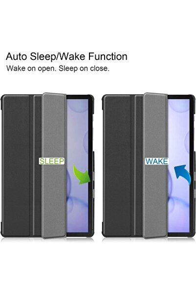 Kepuch Ultra Slim PU Leather Hard Case for Samsung Galaxy Tab S6 10.5 (SM-T860/SM-T865) - Black
