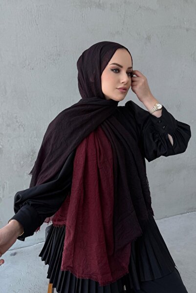 ALLURİNG Jawel Gradient Comfort Shawl Dark Burgundy