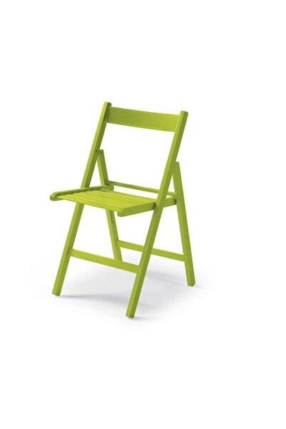 QMOBILI Scaun pliant Libro - Verde, Lemn de fag, Vopsit