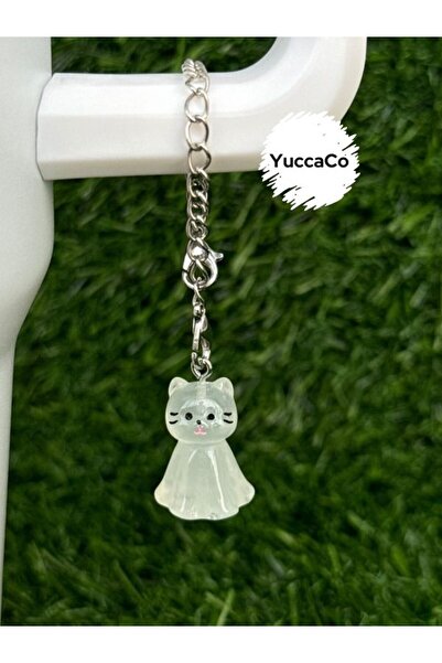 YuccaCo Accessorize Your Life Glow-In-The-Dark Cat Thermos Ornament/Cat Therm...