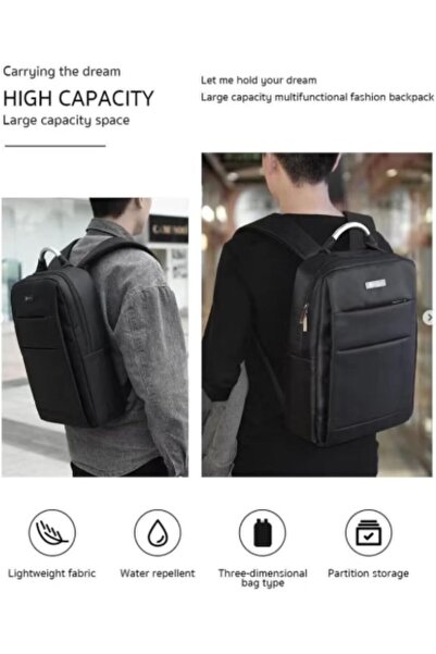 Generic Cotechi Anti-Theft Laptop Backpack with USB Charging 15.6 Inch Black