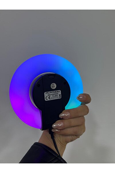 inteknoloji Rgb Led ışıklı Kablosuz Hoparlör Bluetooth Speaker Ses Bombası Telefon tutma aparatlı