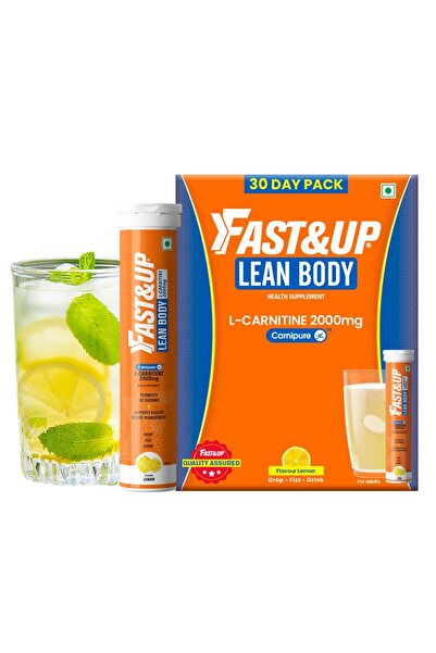 Fast & Up أقراص إل كارنيتين فوارة ٢٠٠٠ مجم، مكمل كارنيتين فاخر بنكهة الليمون، عبوة من ٣ أقراص، ٢٠ قرصًا