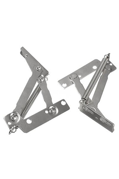Choice Silver 2pcs 80 degree Sprung Hinges Cabinet Door Lift Up Stay Flap Top Support Cupboard Kitchen