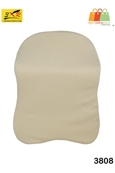 3XR Memory Foam Car & Travel Neck Pillow 3808 Ergonomic Three-Point Cervical Support Cushion beige