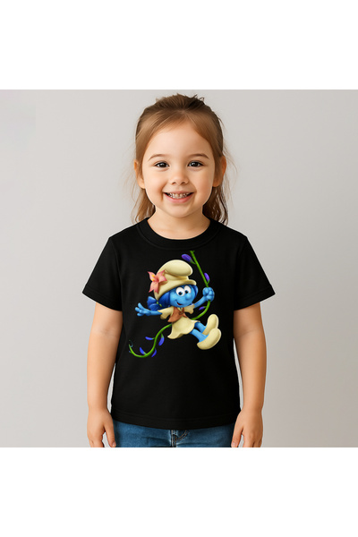 OEM Tricou Copii Fetite Strumfita Bobita 100%Bumbac