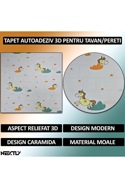NEXTLY Panouri de perete autoadezive 3D, impermeabile, rezistente la căldură, aplicare ușoară, crem-verde