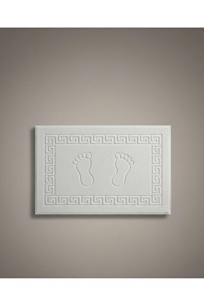 Layvera Πατάκι δαπέδου 100% βαμβάκι |   Λευκό-Βαμβακερό-Απαλής Υφής-Με Σχέδια...