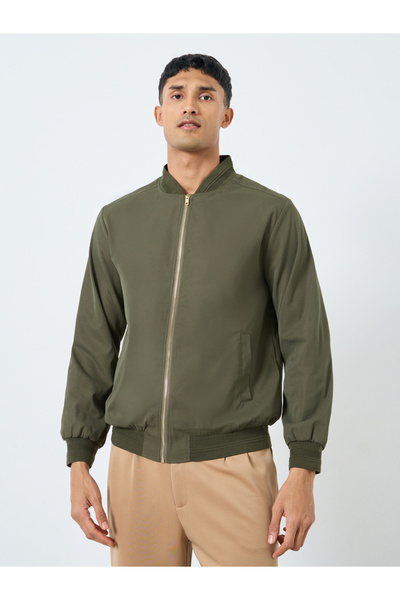 Styli Men Relaxed Fit Bomber Jacket