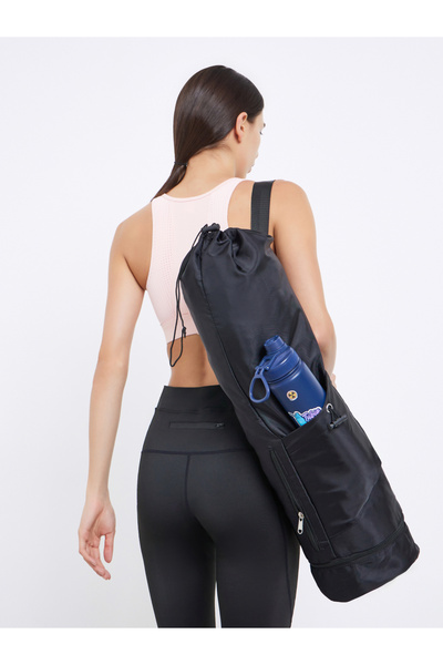 Styli حقيبة حصيرة اليوجا مع حامل زجاجة وحزام قابل للتعديل