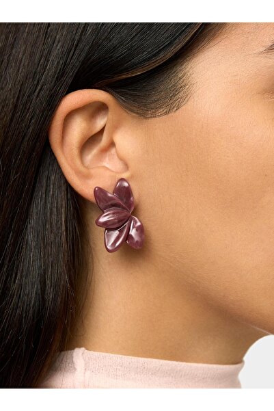 PARFOIS Resin Çiçek Küpe