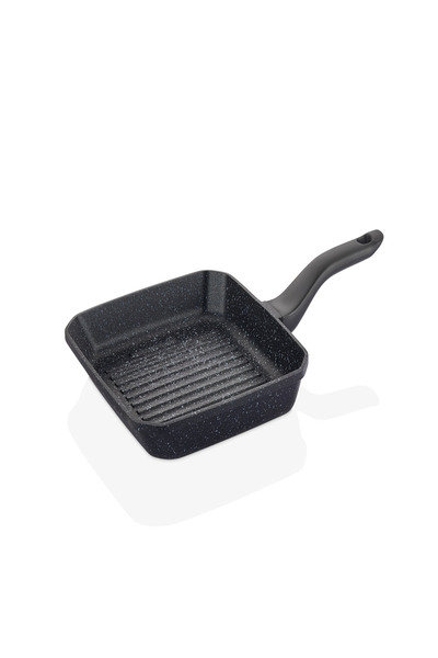 Cem Hitit Mavi Siyah Granit Grill Tava 28 Cm