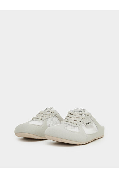 Take Two By Styli Grey Slip On Casual Shoes