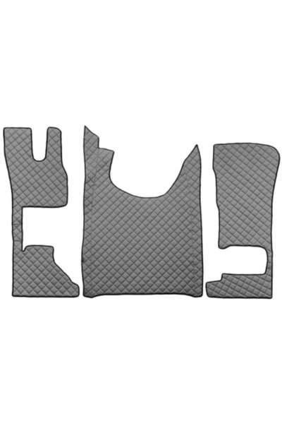 DELUXETUNING Set covorașe camion, piele compatibile cu DAF XF/XG 2021-> Gri A...