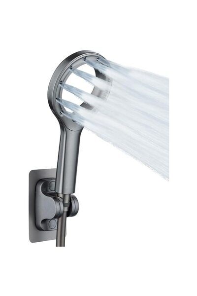 MACVI Cap de duș ®, jet reglabil, flexibilitate versatilă, moduri multiple, finisaj gri