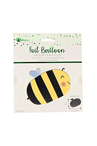 Eurowrap Foil balloon, 48x60 cm, bee pattern