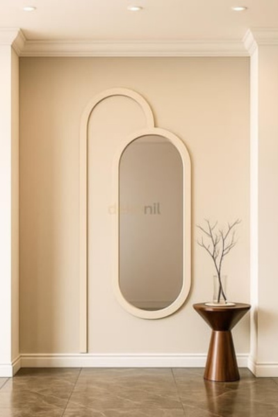 Dekonil Seren Dekoratif MDF Oval Duvar Paneli Seti - Bohem Duvar Çıtası 102*2...