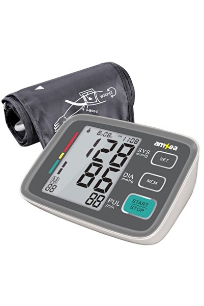 amXea Tensiometru de brat electric BM80EH Gri-Alb, 180 memorii, sistolic/dias...