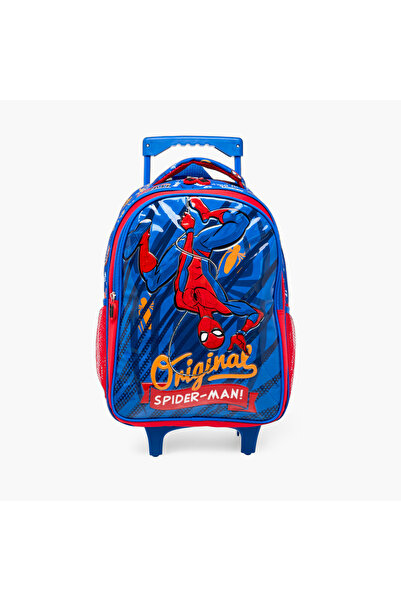 Marvel Spider-Man Print 5-Piece Trolley Backpack Set -16 inches