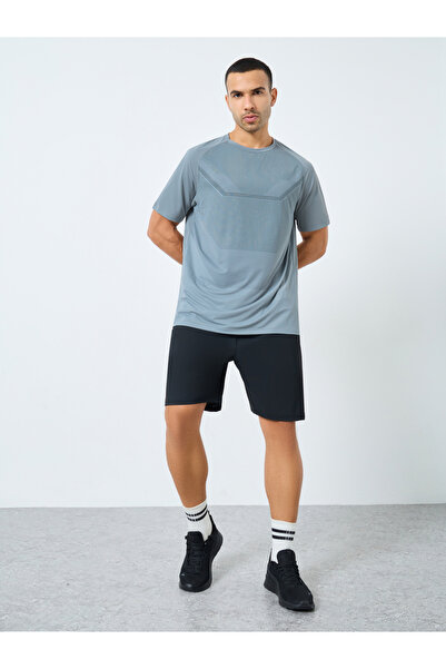 Styli Regular Fit Athleisure T-Shirt with Front Print Detailing