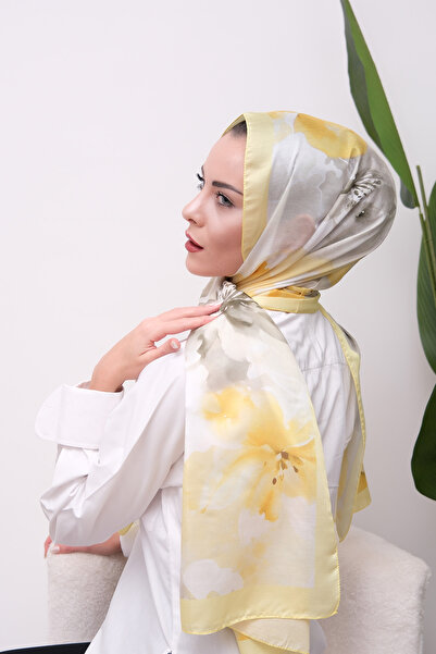 49eyşanipek ART BLOOM SULUBOYA DESENLİ DİJİTAL SOFT ŞAL