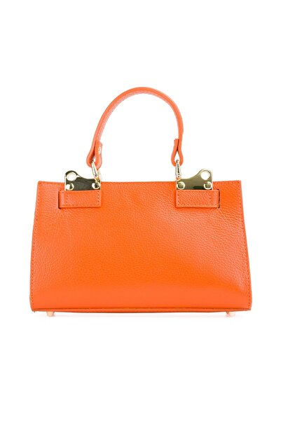 Posete Fagaras Helge Leather Purse - Orange, 1 Compartment, 1 Pocket, Adjustable Leather Strap max. 124 cm
