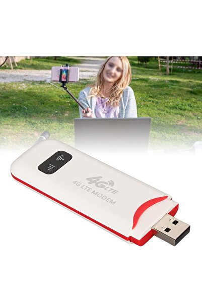 Luqeeg 4G LTE Portable Router 300 Mbps Pocket Hotspot with SIM Slot, USB WiFi, White