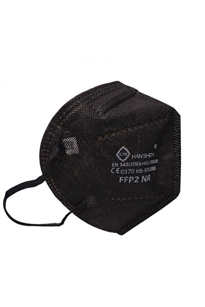 Flippy Set of 200 Flippy Face Masks, Single Use, FFP2 KN95 CE0370, 5 Layers, Black