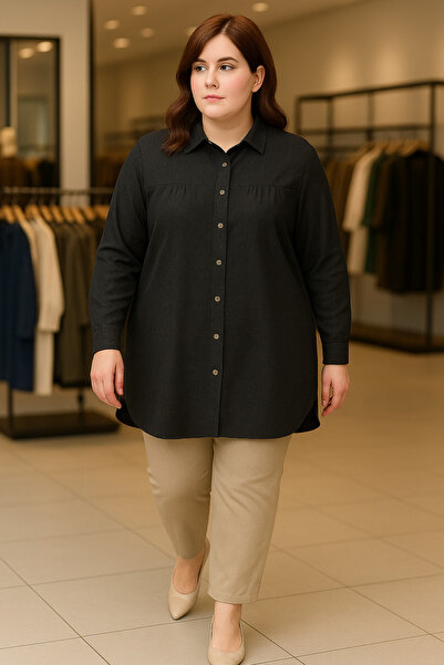 MKLOTUS Zamansız Zarafet Karin Tunik Gömlek