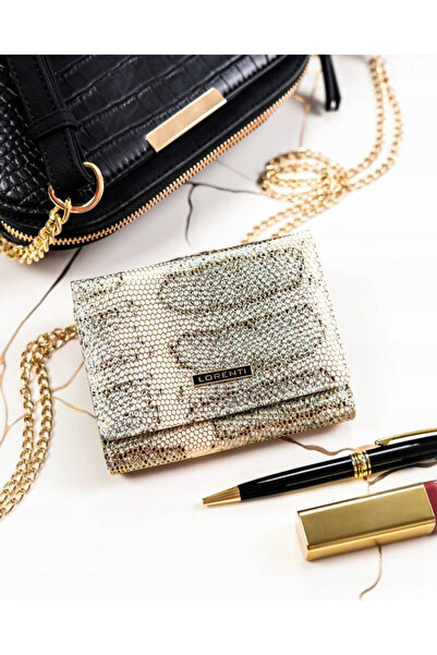 Other Portofel mic de damă din piele cu închidere cu capsă și cataramă - Lorenti