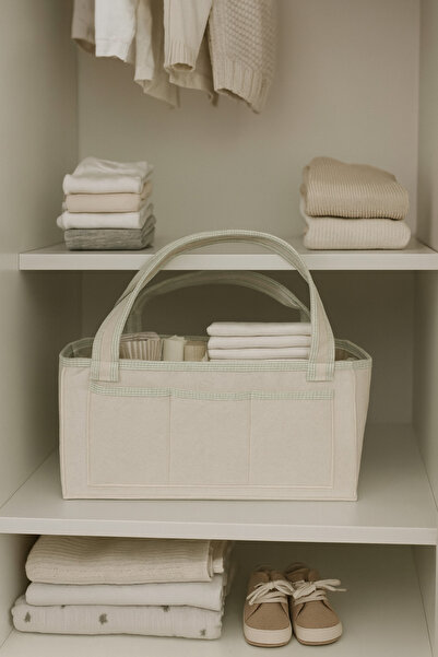 YUNUSOĞLU HOME Mother Baby Felt Care Bag Organizer Organizer Multi-Purpose for Newborn