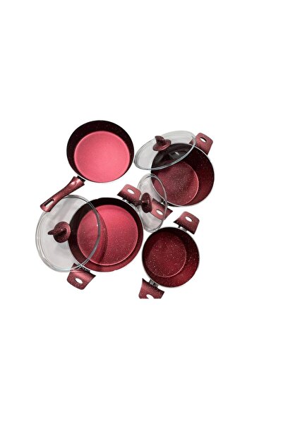 MyHomeMnk 7 Piece Granite Cookware Set