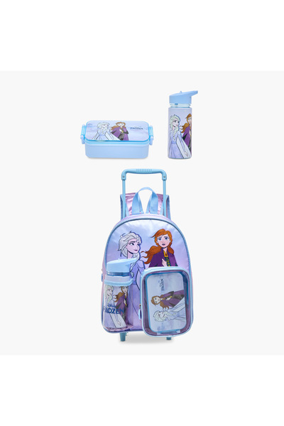 Disney Frozen Trolley Bag for Girls 5-8 Years with Retractable Handle