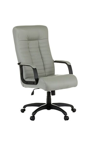 QMOBILI Scaun executiv LETIC SOFT - Gri (-piele, cotiere căptușite)