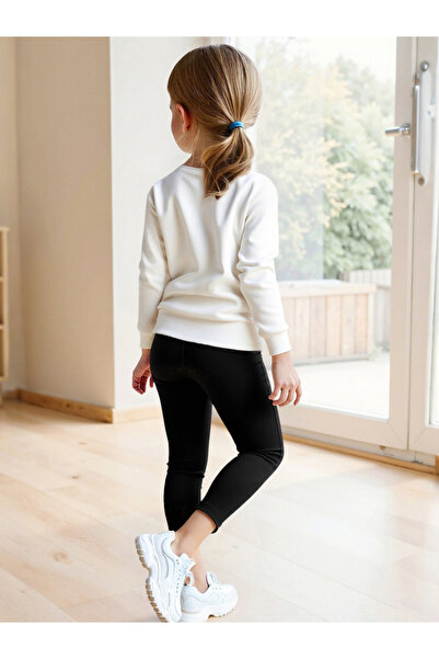 Take Two By Styli Girls Graphic Sweatshirt and Leggings Set