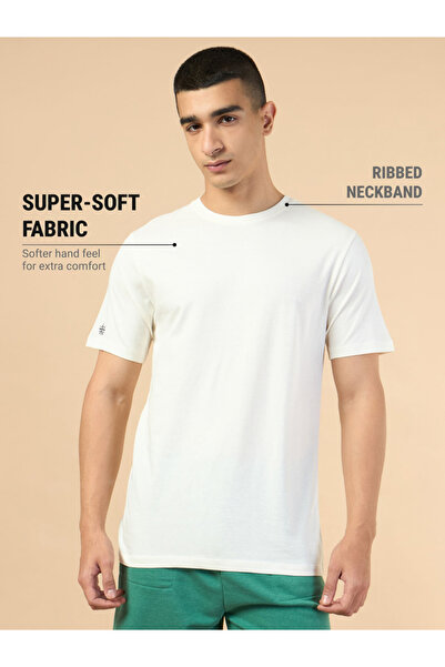 Cult By Styli Men Off White Own Your Cult Graphic Print Short Sleeve T-Shirt