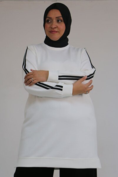 Eslina 57059 Plus Size Bottom-Top Color Combination Modal Pants Suit - Black