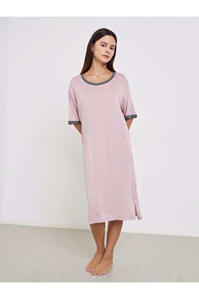 Take Two By Styli Pink Short Sleeve Nightdress